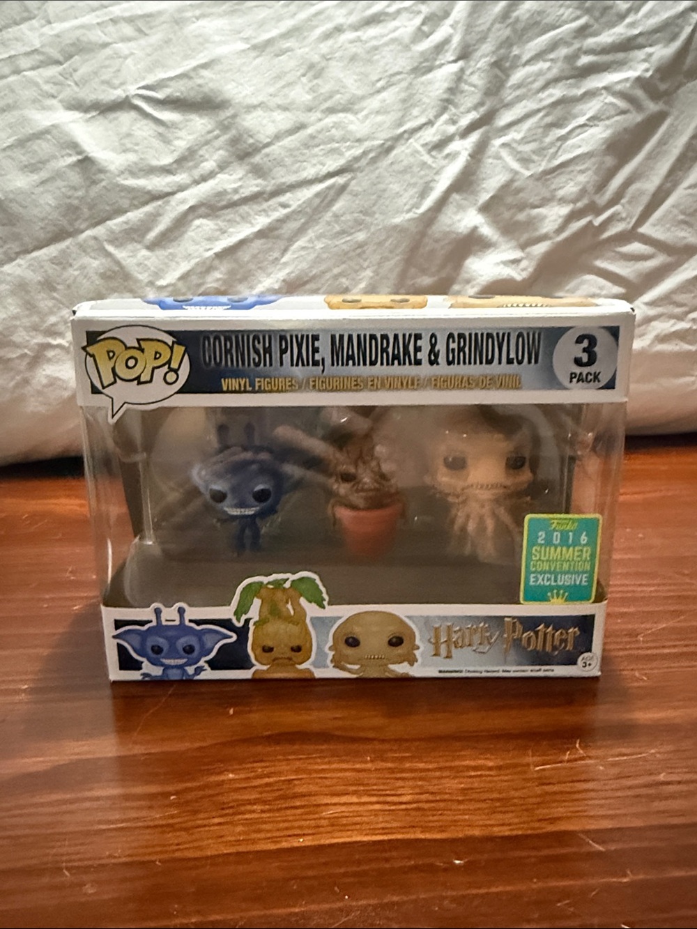 Funko Pop! Harry Potter Cornish Pixie Blue, Brown & Tan 3-Pack